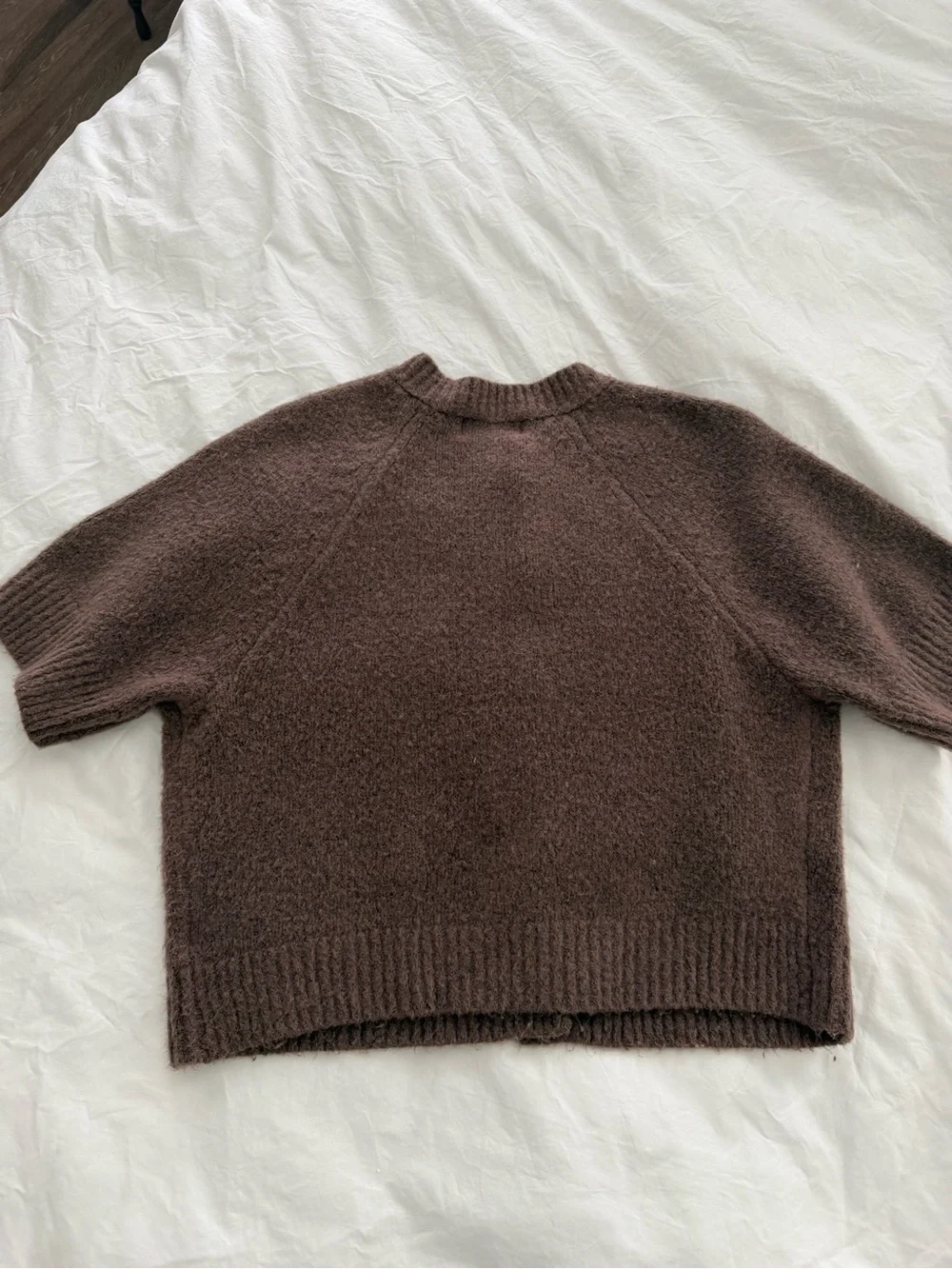 Universal Thread Brown Short-Sleeve Button Cardigan
